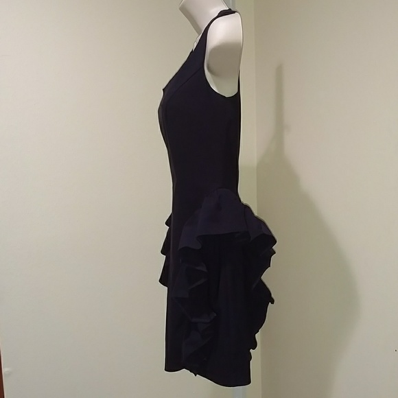 ASOS PENCIL DRESS WITH RUFFLE DETAIL - Picture 3 of 7